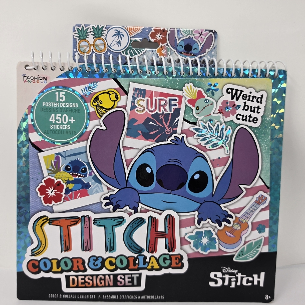 Disney Stitch Color & Collage Design Set with Stickers